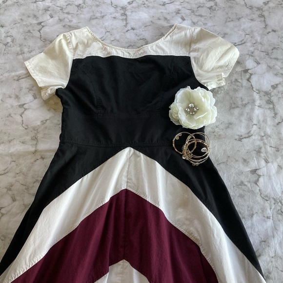 Chevron pyramid design long dress 💜 - Picture 6 of 12